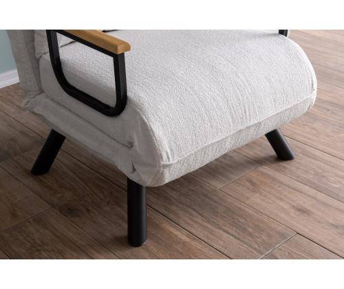 Diivan Sando Single - Teddy Fabric - White