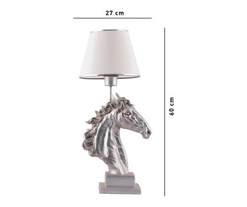 Laud Horse - White, Silver