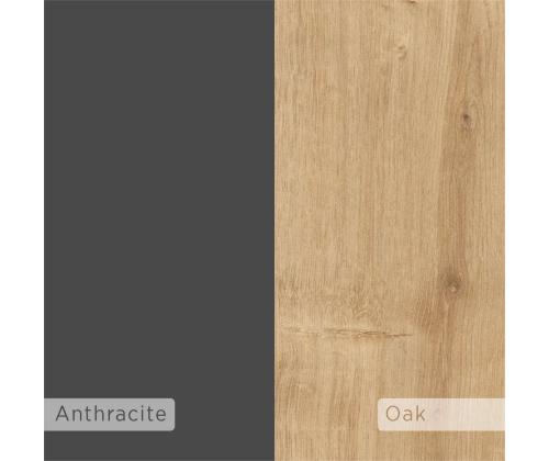 TV laud Francy 180 - Sapphire Oak, Anthracite