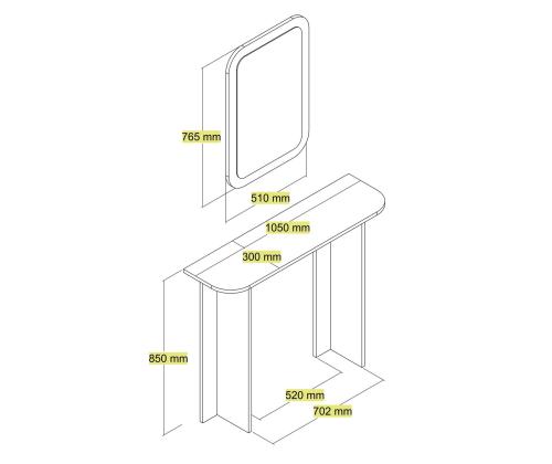 Laud Modena Mirror - Travertine