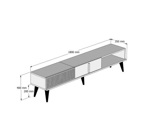 TV laud Milan - Walnut