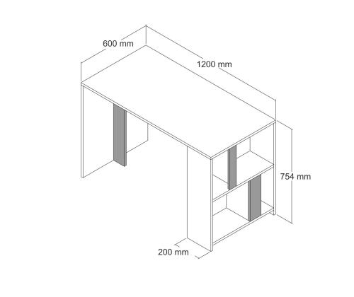 Lima - Walnut, Black Marble