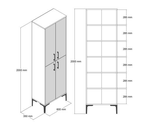 Berlin A - Walnut, White