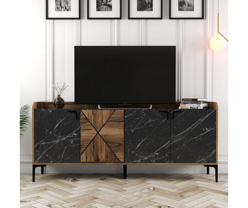 Venedik - Walnut, Black Marble