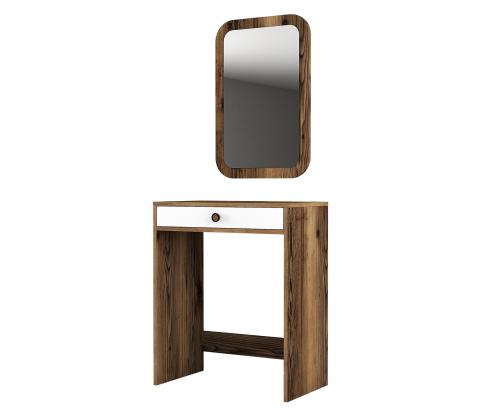 Laud Lizbon Mirror - Walnut, White