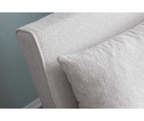 Diivan Folde Single - Teddy Fabric - White
