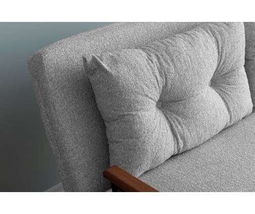Diivan Sando 2-Seater - Teddy Fabric - Grey
