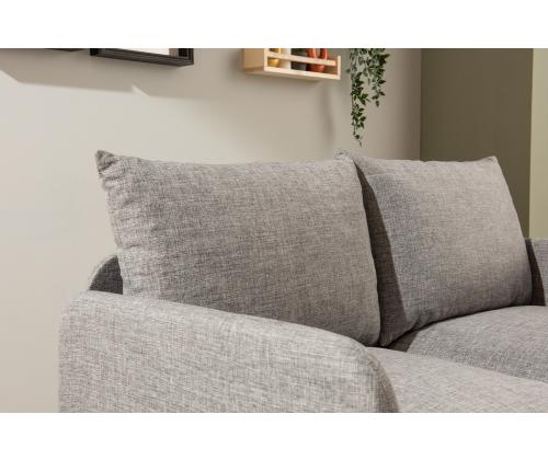 Diivan Saga 2-Seater - Light Grey