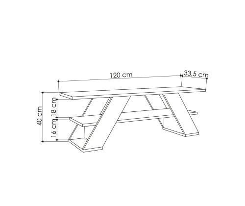 TV laud Farfalla - Sandstone