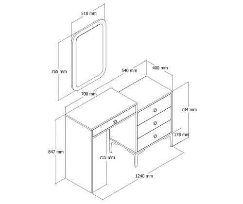 Laud Lizbon 548 - Walnut, Black