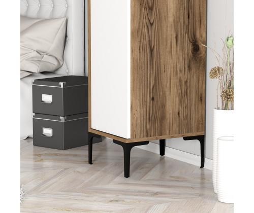 Kumsal S - Walnut, White