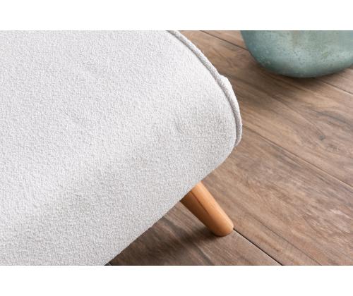 Diivan Folde Single - Teddy Fabric - White