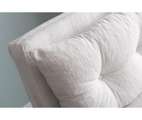 Diivan Sando Single - Teddy Fabric - White