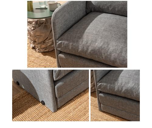 Diivan Saga Single - Light Grey