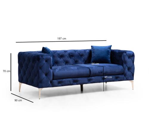 Diivan Como - Navy Blue