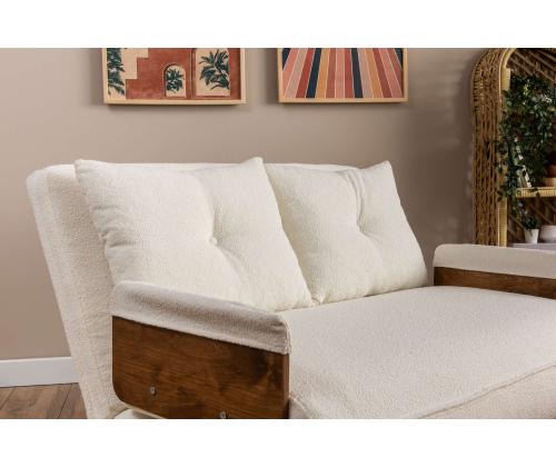 Diivan Cosmo 2-Seater - Teddy White