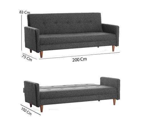 Diivan Hiko - Dark Grey