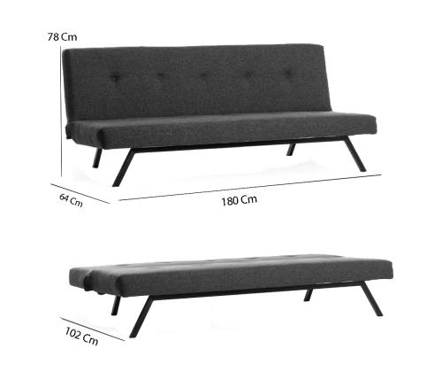 Diivan Zola - Dark Grey