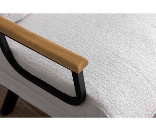 Diivan Sando Single - Teddy Fabric - White