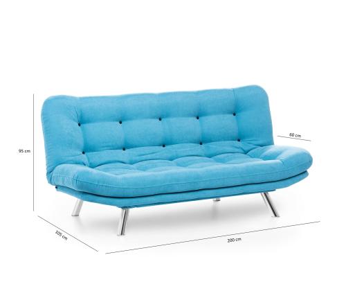 Diivan Misa Sofabed - Turquoise