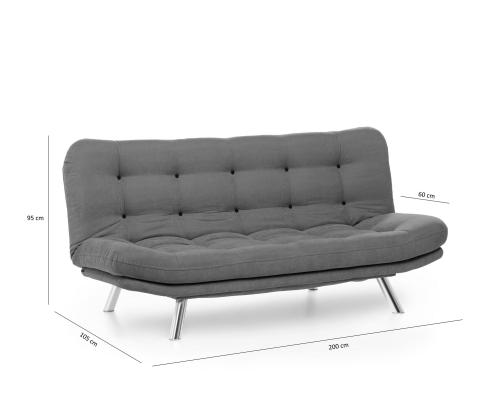 Diivan Misa Sofabed - Grey