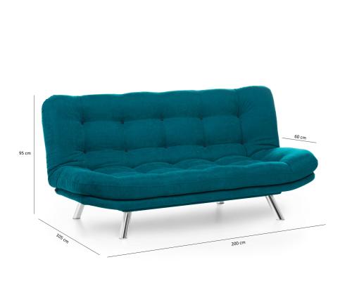 Diivan Misa Sofabed - Petrol Green