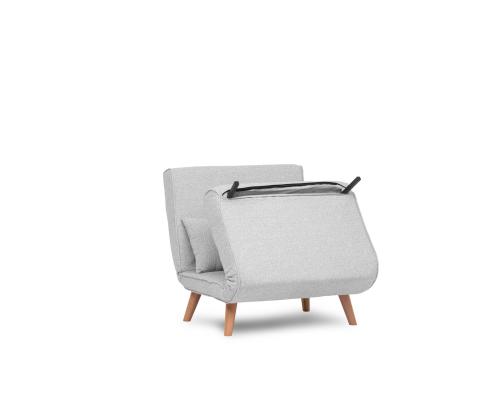 Diivan Folde Single - Teddy Fabric - Grey
