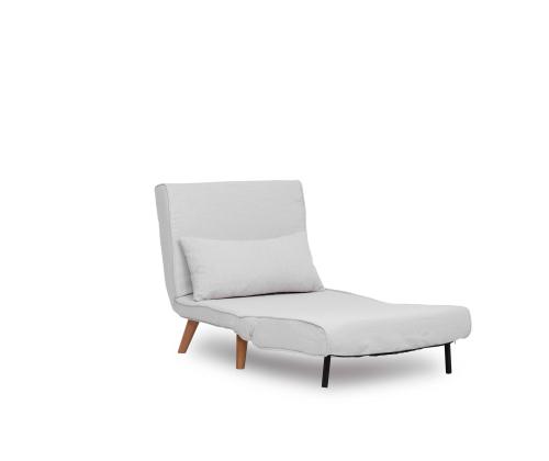 Diivan Folde Single - Teddy Fabric - White