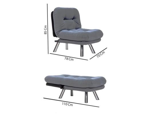 Diivan Misa Small Solo - Grey