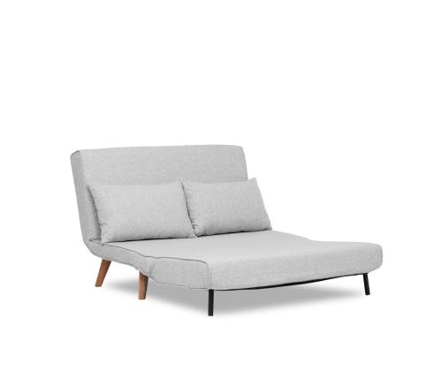 Diivan Folde 2-Seater - Teddy Fabric - Grey