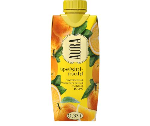 Apelsinimahl AURA 0,33l