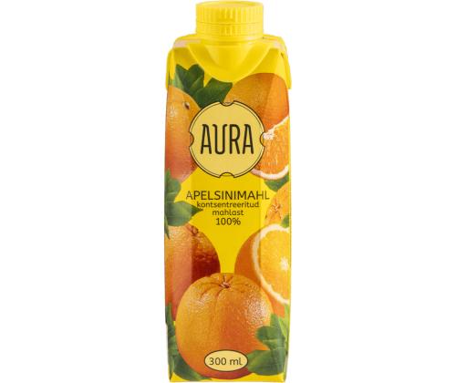 Mahljook AURA Apelsinimahl 0,3l	