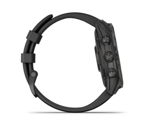 Smart watch Garmin Fenix 7 Sapphire Solar Edition Carbon Grey DLC Titanium/Black Band 47mm