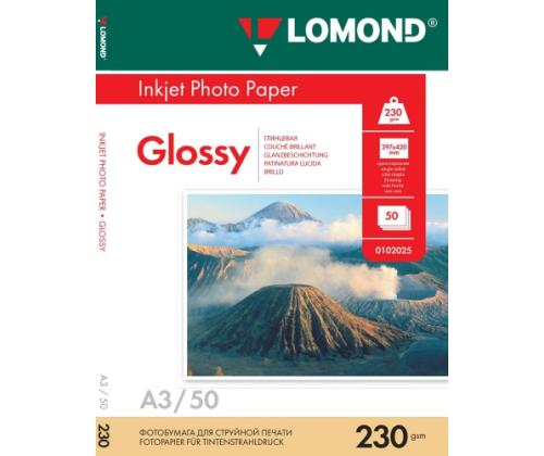 Lomond Photo Inkjet Paper Glossy 230 g/m2 A3, 50 sheets