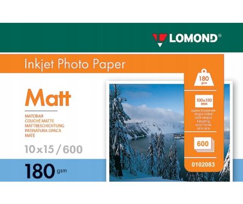 Lomond Photo Inkjet Paper Matte 180 g/m2 10x15, 600 sheets