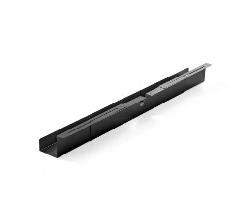 Cable management tray, adjustable 920-1500x120x115mm, Black