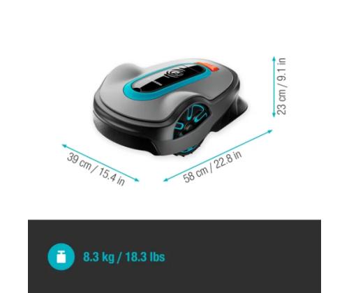Gardena 19702-75 Smart SILENO life 1000 m² Robot Lawn Mower