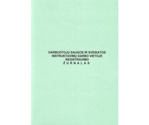 Darbuotojų saugos ir sveikatos instruktavimų darbo vietoje registravimo žurnalas, A4 (24)  0720-024
