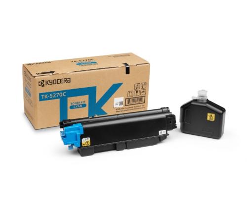 Kyocera TK-5270C Toner Cartridge, Cyan