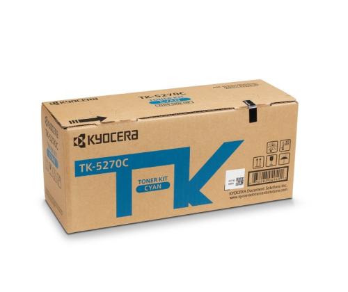 Kyocera TK-5270C Toner Cartridge, Cyan