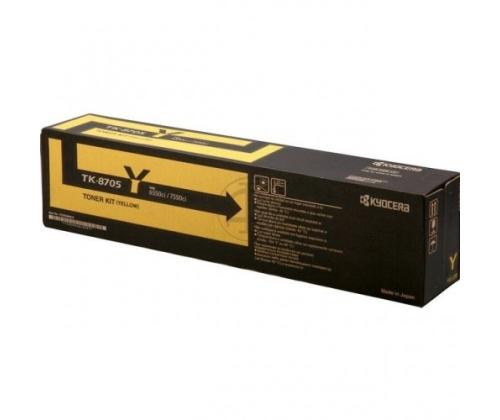 Kyocera TK-8705Y (1T02K9ANL0) Toner Cartridge, Yellow