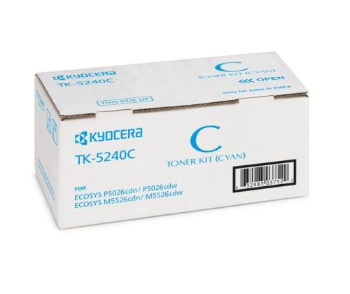 Kyocera TK-5240C Toner Cartridge, Cyan