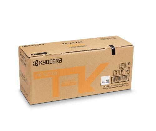 Kyocera TK-5270Y Toner Cartridge, Yellow
