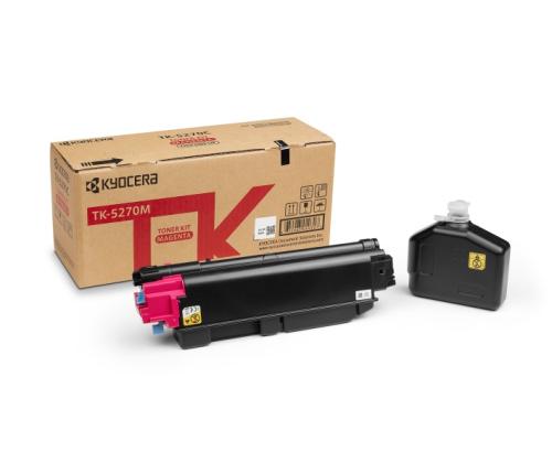 Kyocera TK-5270M Toner Cartridge, Magenta