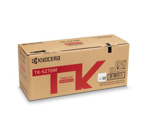 Kyocera TK-5270M Toner Cartridge, Magenta