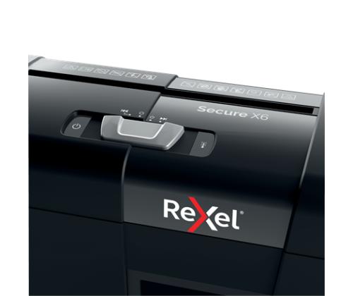 Shredder Rexel Secure X6 Cross Cut Paper Shredder P4, 6sheets, 10 L. waste bin