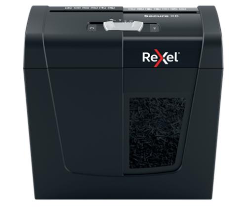 Shredder Rexel Secure X6 Cross Cut Paper Shredder P4, 6sheets, 10 L. waste bin