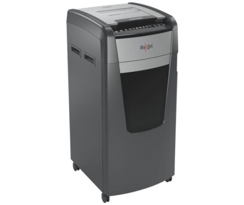 Rexel AutoFeed+ 600M Paper Shredder Micro cut shredding 2x15mm P-5 110L, 55 dB, Grey/Black