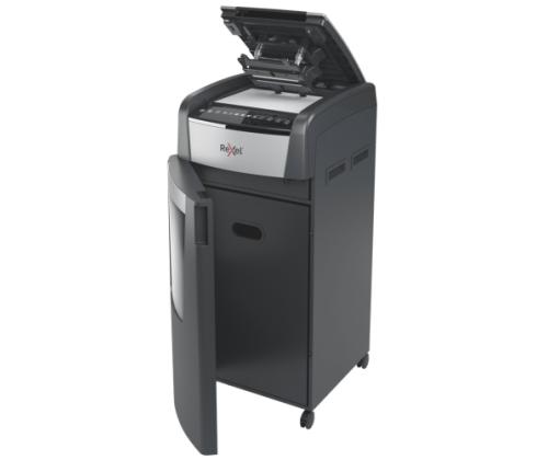 Rexel AutoFeed+ 600M Paper Shredder Micro cut shredding 2x15mm P-5 110L, 55 dB, Grey/Black
