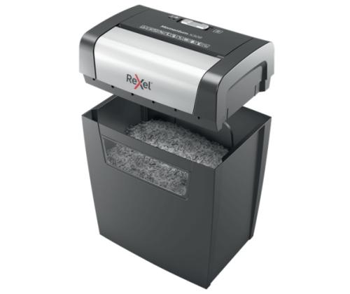 Rexel Momentum X308 Paper Shredder Particle-cut shredding 5x42mm P-3 15L, Grey/Black